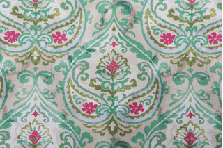 PK Lifestyles Summer Medallion Printed Polyester Outdoor Fabric in Leaf