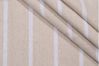 Stof France St. Trop Woven Upholstery Fabric in Blanc