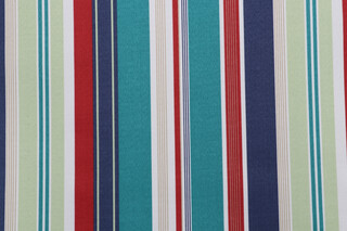 Bryant Fabrics Hudson Stripe Printed Polyester Outdoor Fabric in Imperial