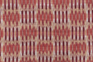 P Kaufmann Odisha Printed Cotton Blend Drapery Fabric in Rosewood