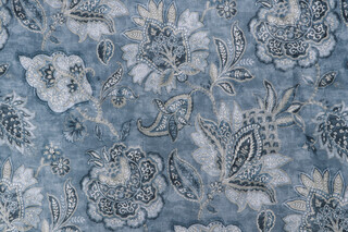 Covington Fornax Printed Velvet Upholstery Fabric in 58-Harbor