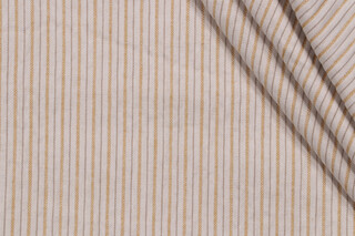 P Kaufmann Epic Stripe Woven Cotton Upholstery Fabric in Daffodil 