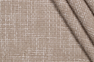 P Kaufmann Perf Giles High Performance Woven Chenille Upholstery Fabric in Oatmeal 