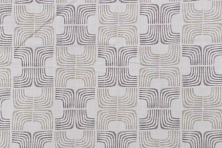 Belle Maison Arlo Printed Cotton Drapery Fabric in Natural 