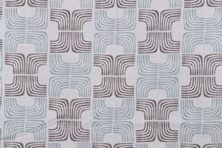 Belle Maison Arlo Printed Cotton Drapery Fabric in Mint 