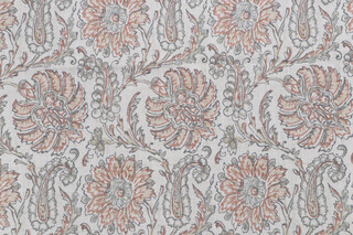 Belle Maison Juliana Printed Cotton Drapery Fabric in Dreamy 