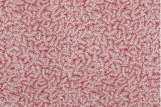 Heidi Woven Upholstery Fabric in Red Coral