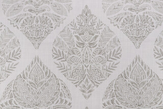 Belle Maison Suniva Printed Cotton Drapery Fabric in Taupe 