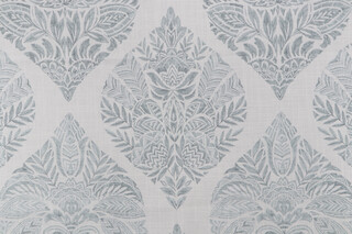 Belle Maison Suniva Printed Cotton Drapery Fabric in Spa 