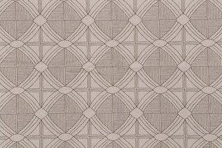 Belle Maison Octavius Printed Linen Blend Drapery Fabric in Linen 