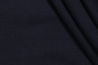 Lino Textiles Grace-Tumble Woven Drapery Fabric in Navy 
