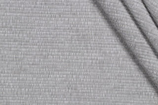 Stripe Woven Chenille Upholstery Fabric in Nickel
