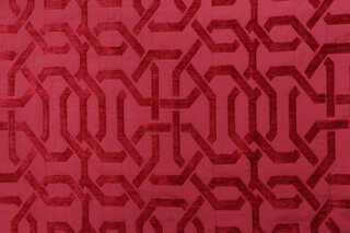 Scalamandre Wexford Woven Chenille Upholstery Fabric in Lipstick