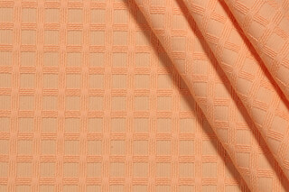 Grey Watkins Domino Woven Upholstery Fabric in Peach
