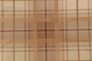 Scalamandre Joelle Plaid Silk Decorator Fabric in Desert Mist