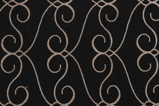 Scalamandre Ayesha Woven Chenille Upholstery Fabric in Onyx