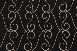 Scalamandre Ayesha Woven Chenille Upholstery Fabric in Onyx