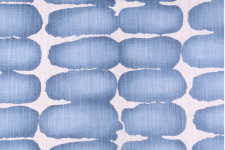 Premier Prints Shibori Dot - Slub Canvas Printed Cotton Drapery Fabric in Sky