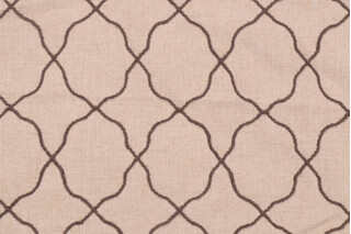 Valiant Fabrics Windsor Embroidered Drapery Fabric in Graphite