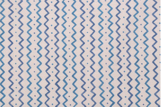PK Lifestyles Trailing Printed Cotton Drapery Fabric in Aegean
