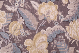 Kaufmann Selene Printed Cotton Drapery Fabric in Slate