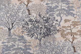Mill Creek Battersea Park Latex Backed Tapestry Upholstery Fabric in Delft