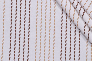 Scalamandre Matira Beach Embroidered Decorator Fabric in Coconut