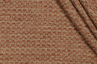 Grey Watkins Jameson Woven Chenille Upholstery Fabric in Burnt Sienna