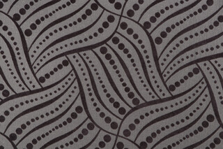 Scalamandre Moderne Woven Chenille Upholstery Fabric in Coal