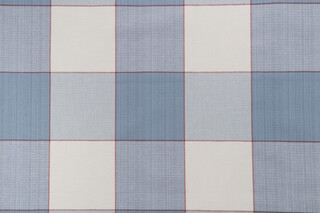 Check Woven Decorator Fabric in Patriotic