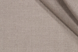 Herringbone Woven Upholstery Fabric in Pebble