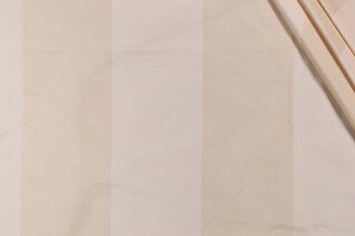 Scalamandre Marrissa Stripe Silk Decorator Fabric in Beige/Ivory