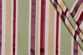 Scalamandre Stripe Silk Decorator Fabric in Multi