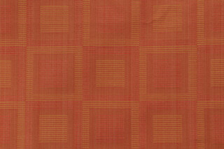 Grey Watkins Juliet Square Silk Decorator Fabric in Russet