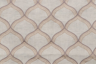 Grey Watkins Pichola Embroidered Drapery Fabric in Grey