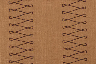 Scalamandre Cuba Libre Embroidered Decorator Fabric in Poupon