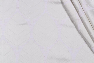 Valiant Fabrics Caroline Embroidered Decorator Fabric in Vanilla