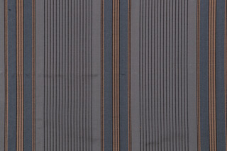 Grey Watkins Malabar Stripe Woven Decorator Fabric in French Blue
