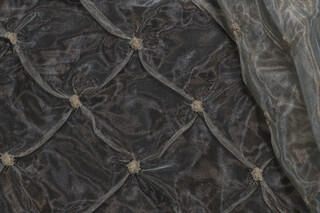 Scalamandre Marlene Embroidered Silk Drapery Fabric in Alexandrite