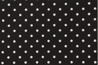 Premier Prints Mini Dot Printed Poly Outdoor Fabric in Black