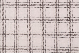 PK Lifestyles Glendale Plaid Chenille Upholstery Fabric in Domino