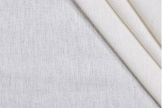 Lino Textiles Nevada-120 Inch Woven Linen Drapery Fabric in Vanilla