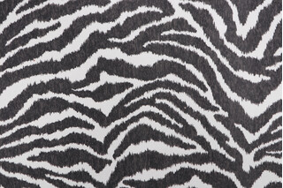 Kaufmann Wildcat Printed Cotton Drapery Fabric in Peppercorn