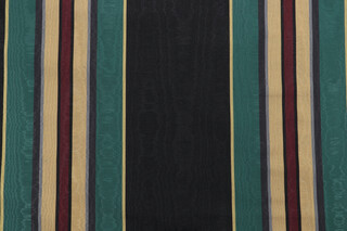 Scalamandre Montebello Moire Decorator Fabric in Black 