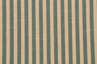 Scalamandre Cabana Printed Cotton Drapery Fabric in Cream/Green
