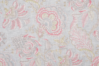 Covington Beethoven Printed Linen Blend Drapery Fabric in 75-Sorbet 