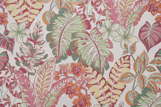 Covington Rainforest Tapestry Upholstery Fabric in 354-Fruit Punch 