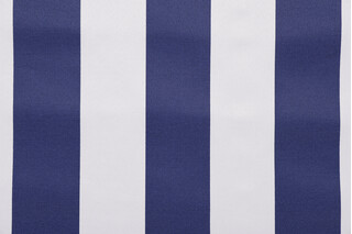 Cabana Printed Polyester Outdoor Fabric in Navy 