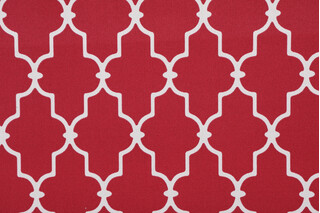 Bryant Fabrics Garden Gate Printed Polyester Outdoor Fabric in Pompeii Red 