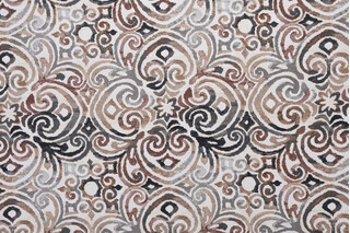 Bryant Fabrics Corinthian Printed Polyester Outdoor Fabric in Driftwood 